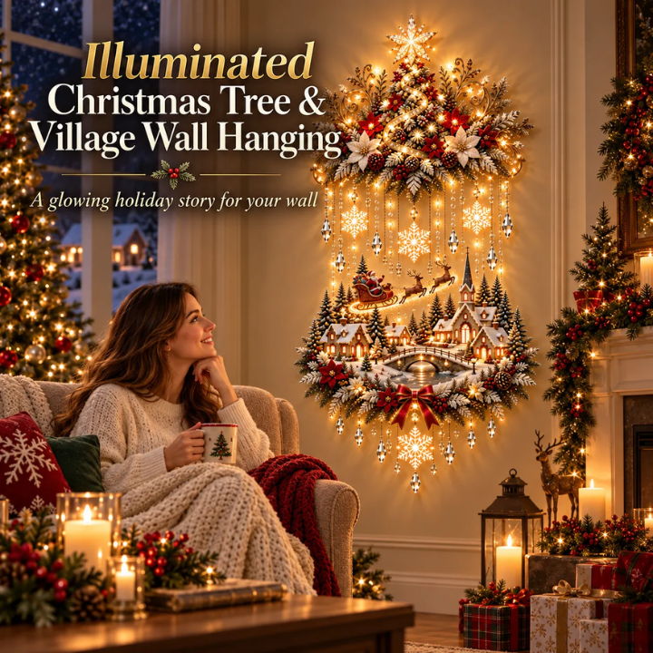 Christmas Glow Village™ Wall Tree