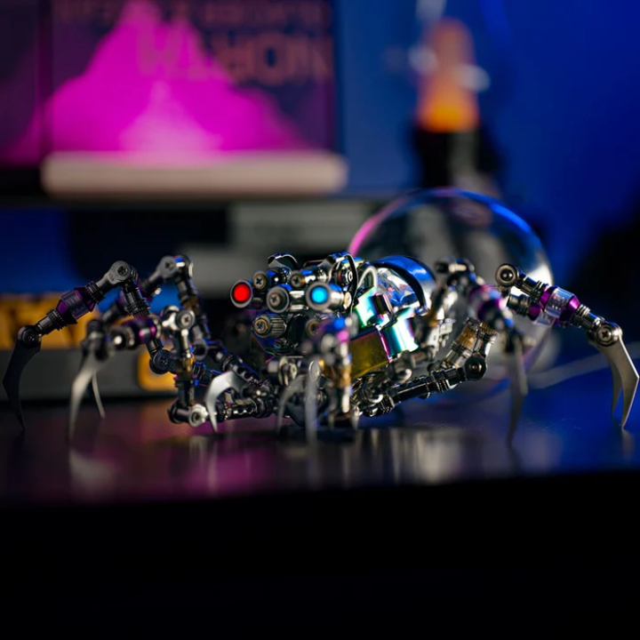 Plasma Spider™ – Cyberpunk 3D Metal Puzzle Kit with Plasma Lamp