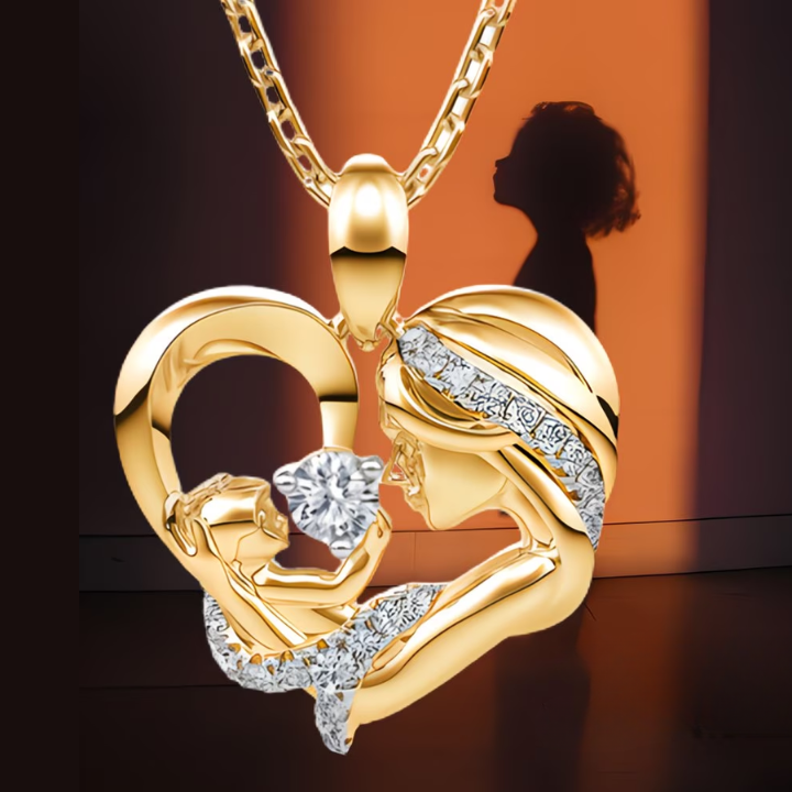 Mom & Baby Heart Necklace