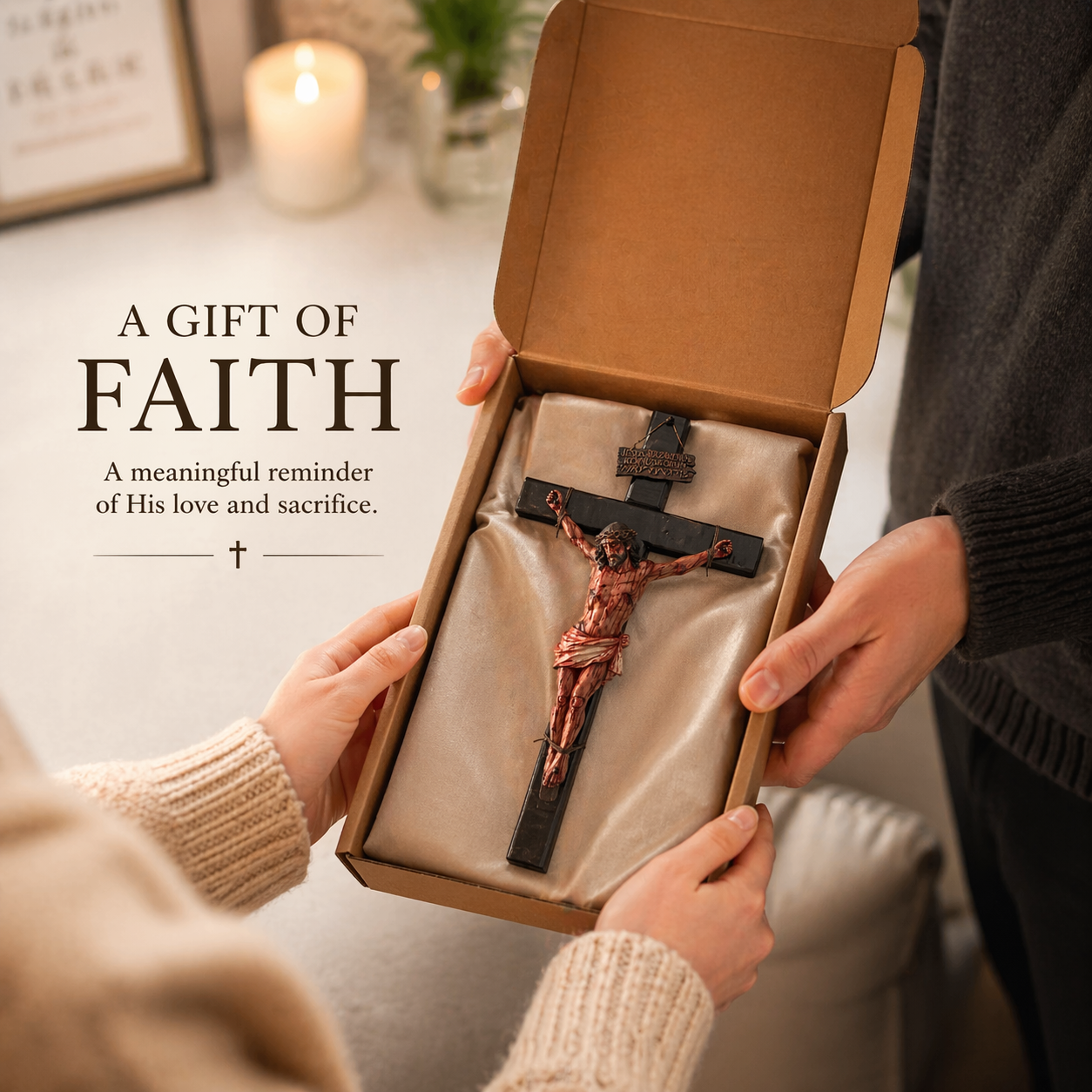 Handmade - Realistic Crucifix Christ