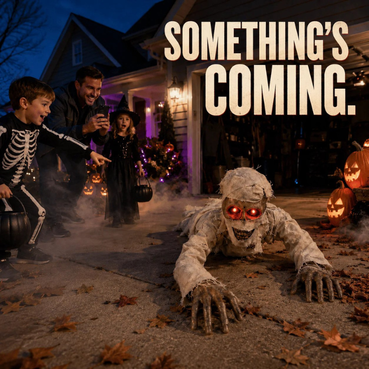 CryptCrawl™ Sound-Activated Crawling Mummy