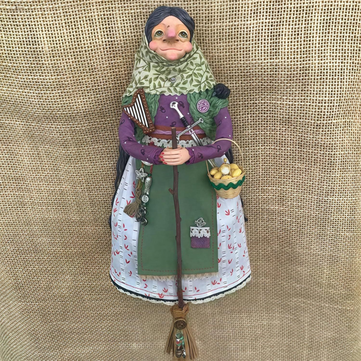 Handmade Witch Doll For Good Luck