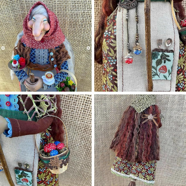 Handmade Witch Doll For Good Luck