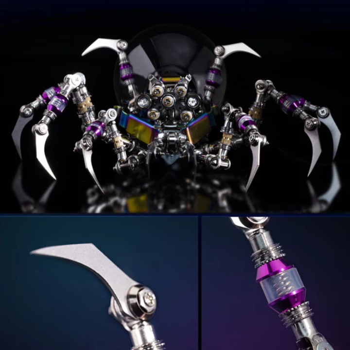 Plasma Spider™ – Cyberpunk 3D Metal Puzzle Kit with Plasma Lamp