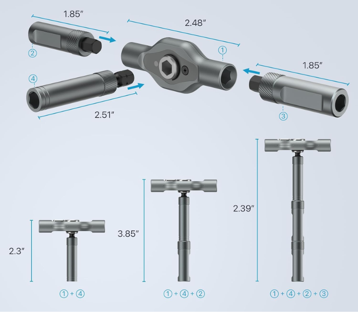 24-in-1 Multi-Purpose Magnetic Ratchet Screwdriver & Wrench Set