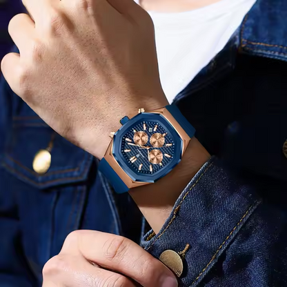 Reloj Octogonal de Negocios