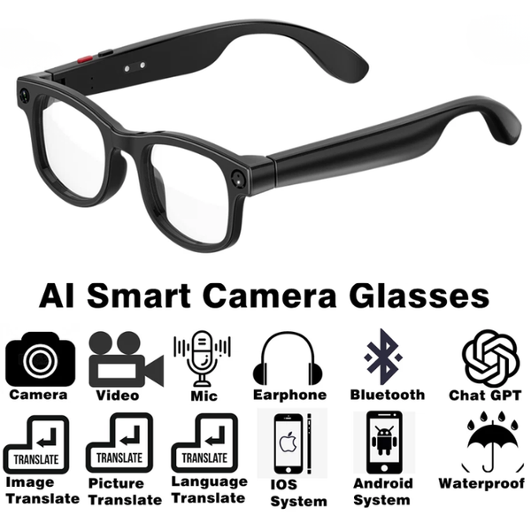 NeoLens™ Smart Glasses, Photo and Video Recording, AI Translation