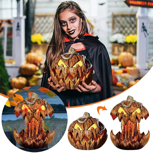 Halloween Scary Pumpkin With Lights