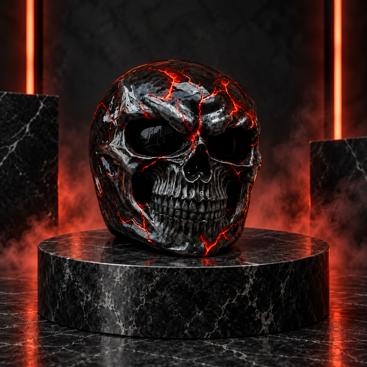 HELLFORGE™ SKULL MOTORCYCLE HELMET