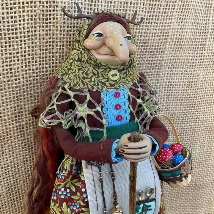 Handmade Witch Doll For Good Luck