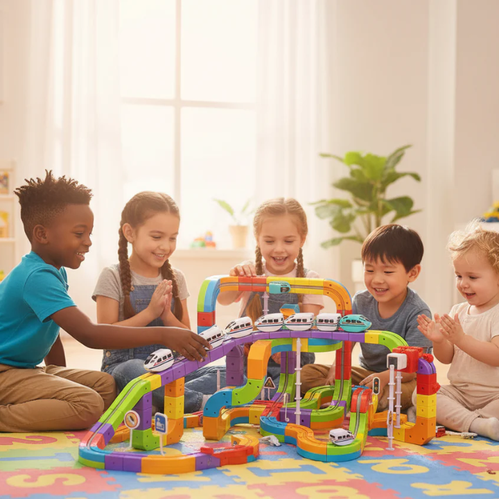 Magnet Magic Train Track Set