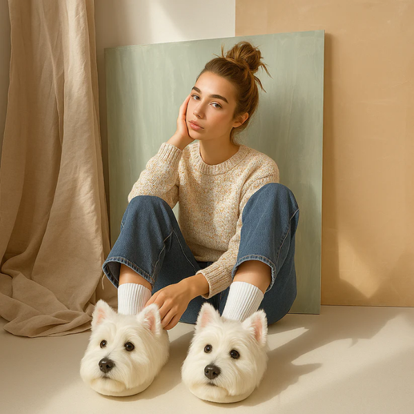 Super Realistic Dog Plush Slippers™ — Feel Like Walking with Your Dog Every Step