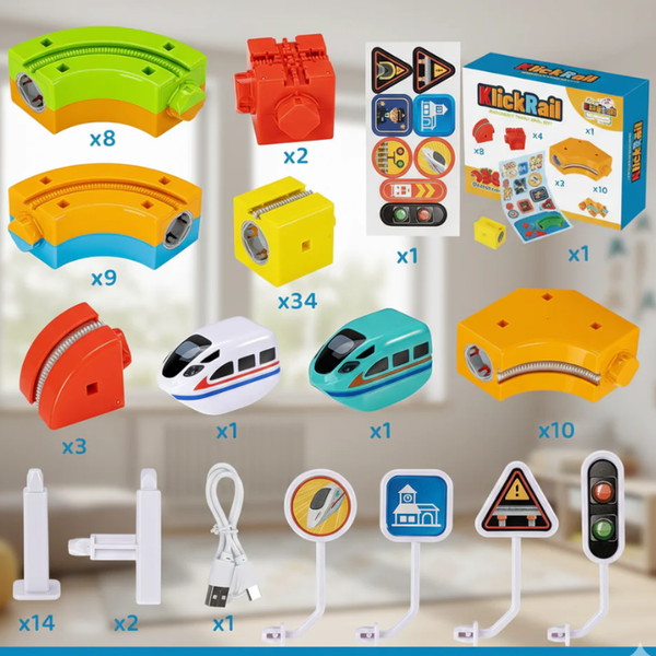 Magnet Magic Train Track Set