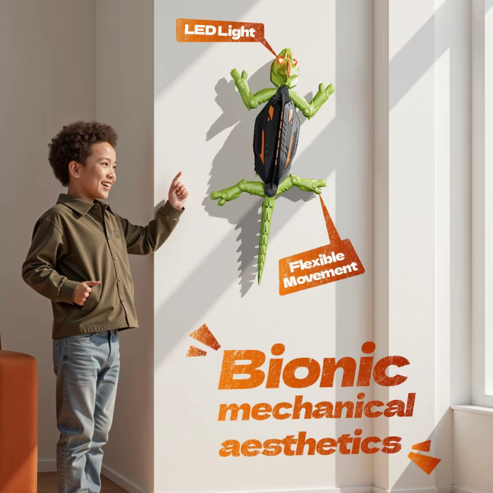 Hyper-realistic lizard robot