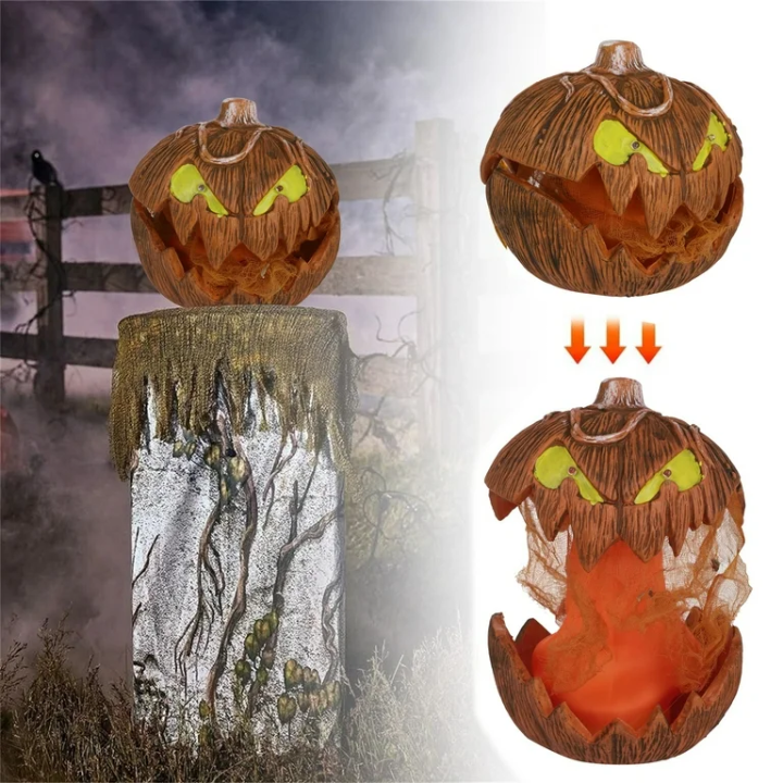 Halloween Scary Pumpkin With Lights