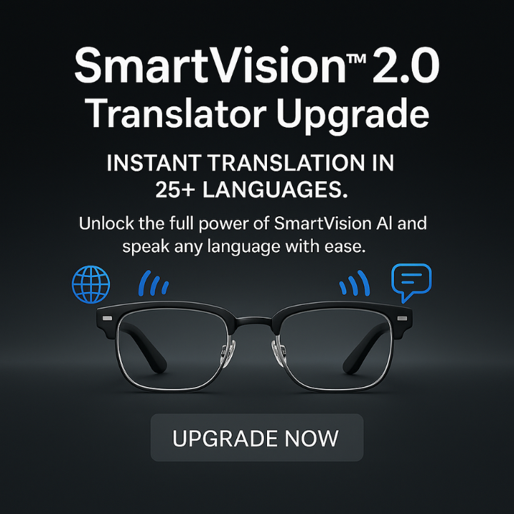 Upgrade Your SmartVision™ 2.0 — Instant Translation Without Limits