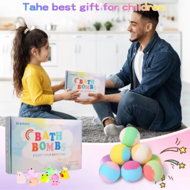 Bath Bombs for Kids with Toys Inside