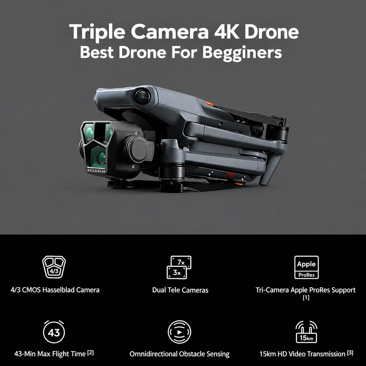 Aervix™ 4K Camera Drone