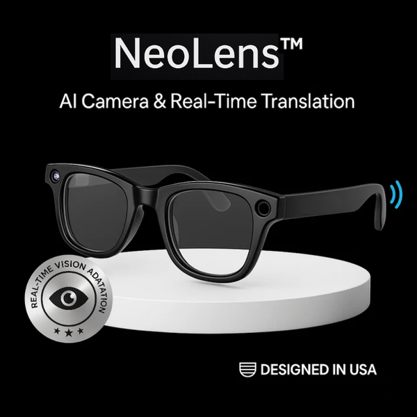 NeoLens™ Smart Glasses, Photo and Video Recording, AI Translation